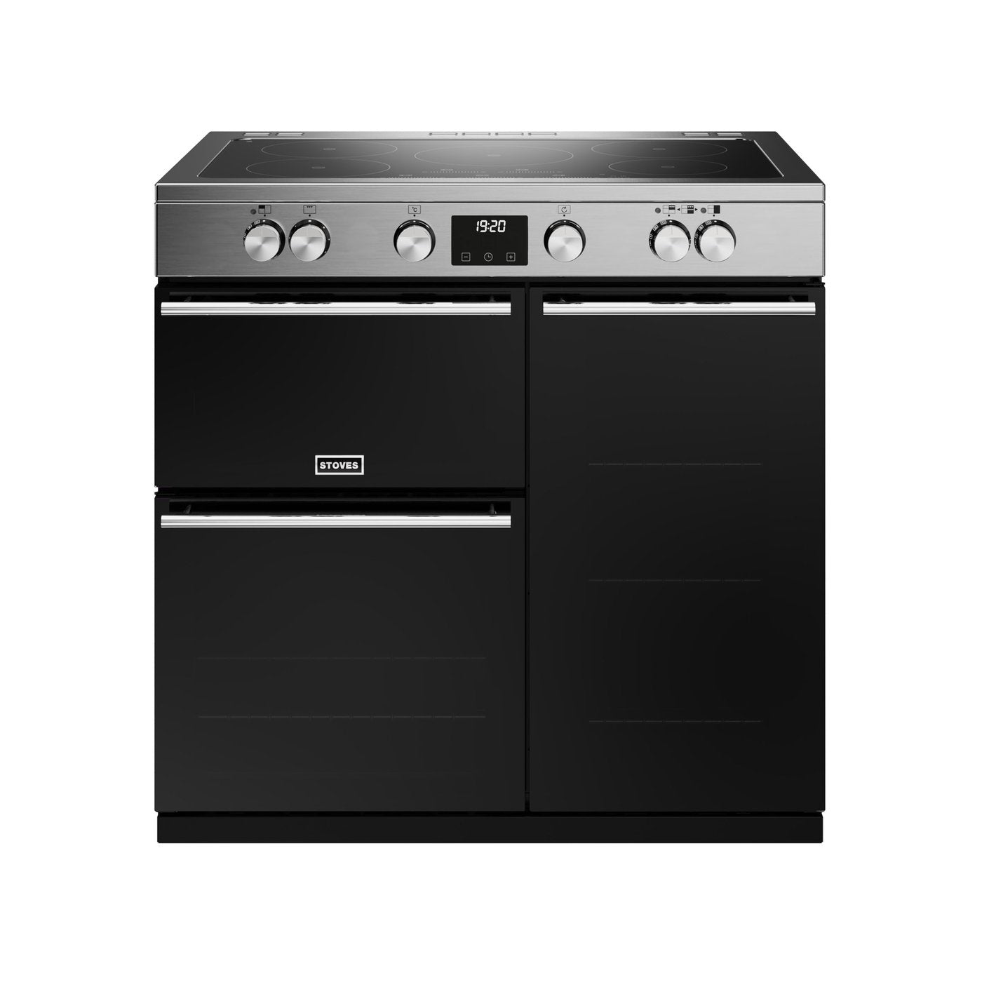 Stoves Precision Deluxe D900Ei TCH Stainless Steel 90cm Induction Rang