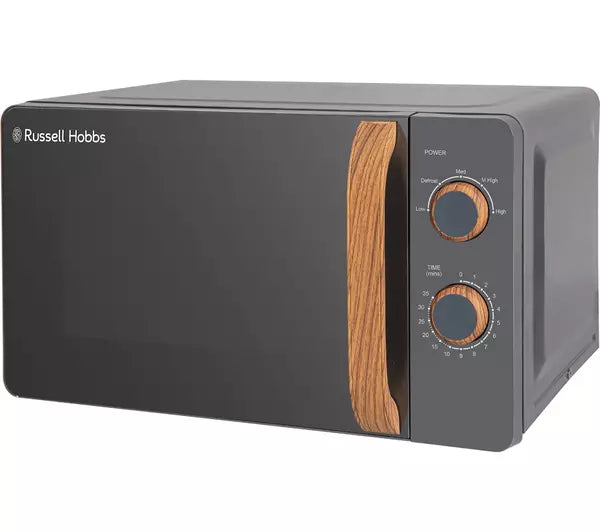 Russell Hobbs RHMM713G 17 Litre Single Manual Microwave Scandi Grey - DB Domestic Appliances