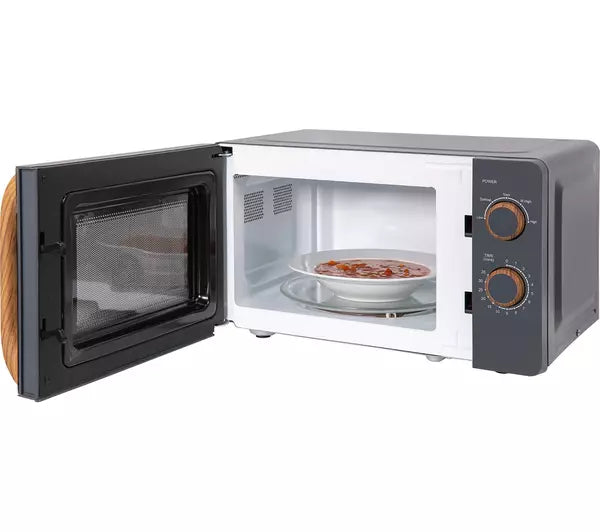 Russell Hobbs RHMM713G 17 Litre Single Manual Microwave Scandi Grey - DB Domestic Appliances