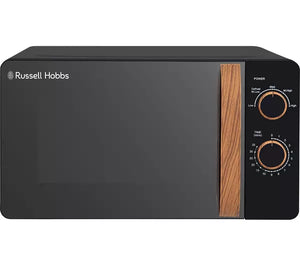 Russell Hobbs RHMM713B 17 Litre Single Manual Microwave Scandi Black - DB Domestic Appliances