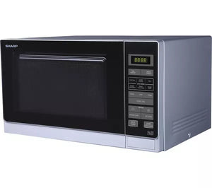 Sharp R372SLM 25 Litre Single Microwave Silver - DB Domestic Appliances