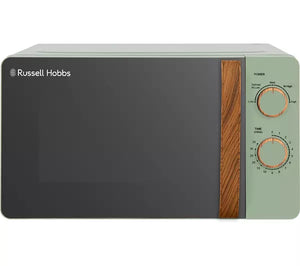 Russell Hobbs RHMM713MG 17 Litre Single Manual Microwave Scandi Green - DB Domestic Appliances