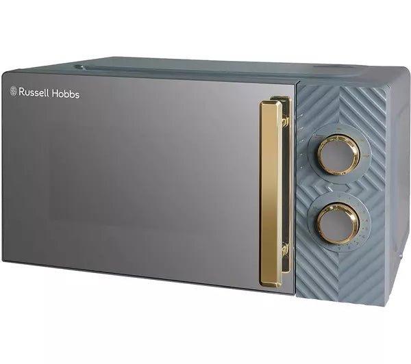 Russell Hobbs RHMM723G 17 Litre Single Manual Microwave Grey & Gold - DB Domestic Appliances