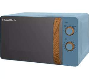 Russell Hobbs RHMM713BL 17 Litre Single Manual Microwave Scandi Blue - DB Domestic Appliances