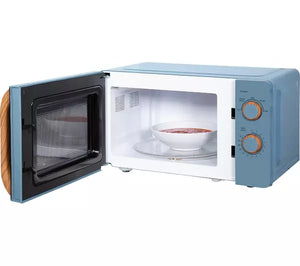 Russell Hobbs RHMM713BL 17 Litre Single Manual Microwave Scandi Blue - DB Domestic Appliances
