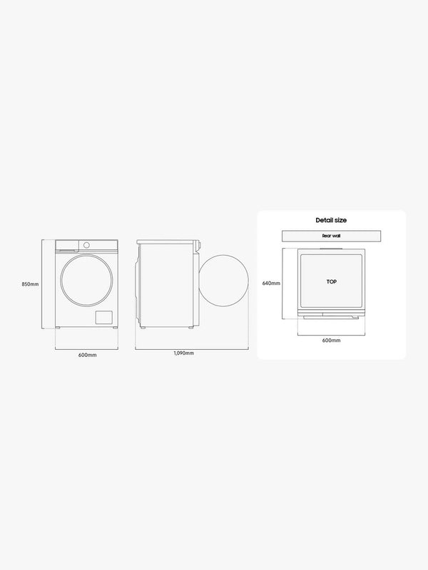 Samsung Series 8 WW11DB8B95GBU1 11kg 1400rpm Washing Machine