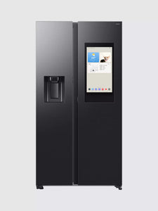 Samsung Bespoke AI Family Hub RS90F66BEFEU Black Plumbed American Fridge Freezer