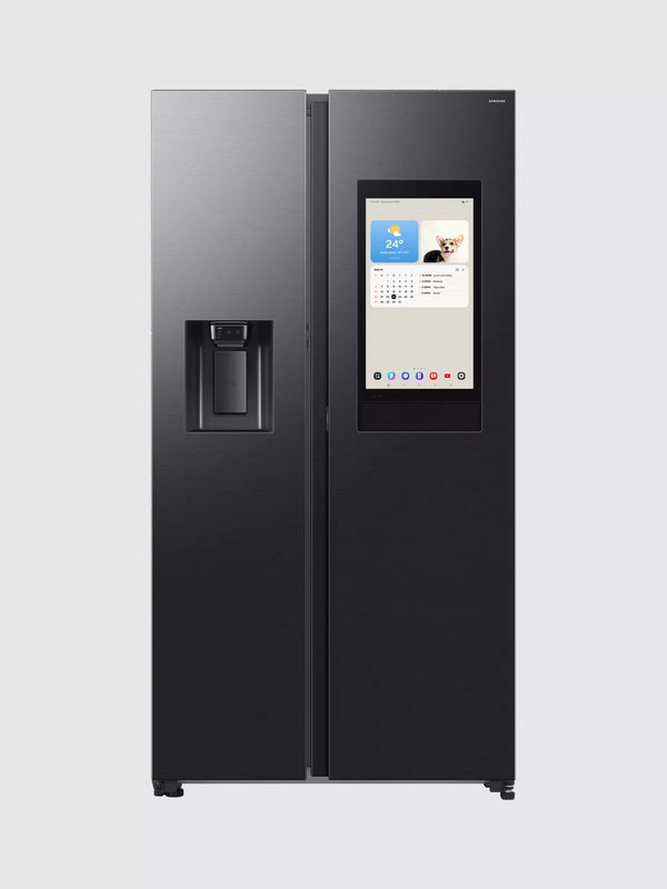 Samsung Bespoke AI Family Hub RS90F66BEFEU Black Plumbed American Fridge Freezer