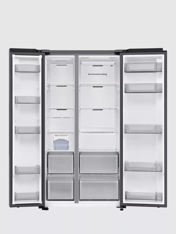 Samsung Bespoke AI Series 7 SpaceMax RS70F68QBT Silver American Fridge Freezer