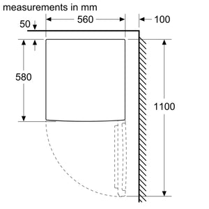 Bosch KTL15NWEAG Series 2 Under Counter Fridge