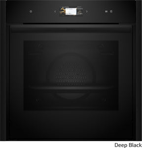 Neff B69VS7MY0A N90 Flex Design Pyrolytic Built In Single Oven Deep Black Trim + Twist Pad Flex®