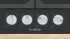 Bosch PCP6A6I90 Series 6 Gas hob 60cm Enamel Black