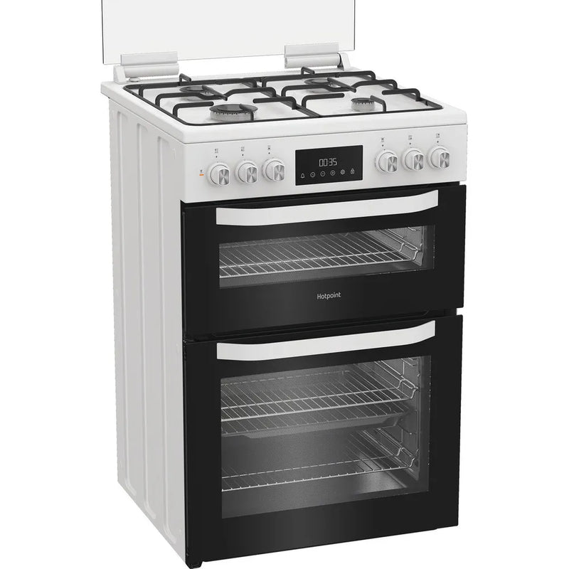 Hotpoint HDD6GDC2W White Freestanding Dual Fuel Cooker