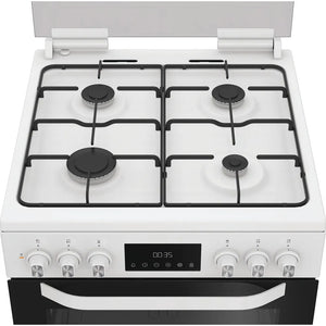 Hotpoint HDD6GDC2W White Freestanding Dual Fuel Cooker