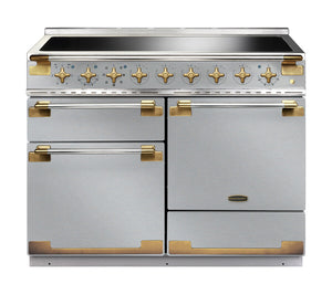 Rangemaster Elise Luxe ELS110EISS/AB 110cm Induction Range Cooker Stainless Steel with Antique Brass
