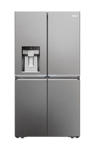 Haier HCR7918EIMP Series 7 American Fridge Freezer Platinum Inox