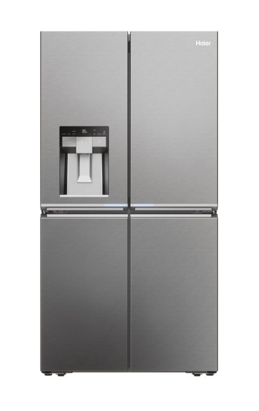 Haier HCR7918EIMP Series 7 American Fridge Freezer Platinum Inox