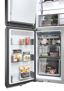 Haier HCR7918EIMP Series 7 American Fridge Freezer Platinum Inox
