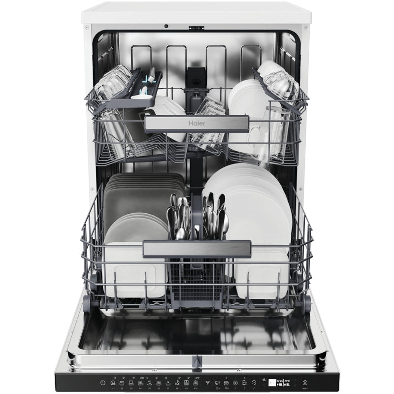 Haier XF5C7M0W Full Size 15 Place Full Size Freestanding Dishwasher