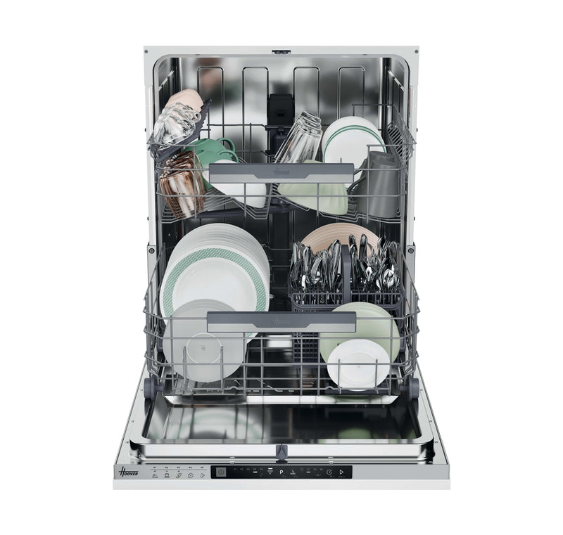 Hoover HI 4E7L0S-80 14 Place Freestanding Full Size Dishwasher