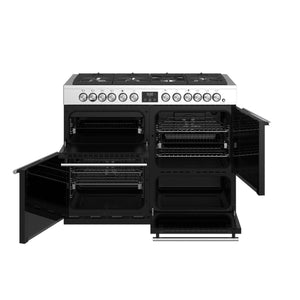 Stoves Precision Deluxe S1100DF 110cm Dual Fuel Range Cooker 444410748 Stainless Steel - DB Domestic Appliances