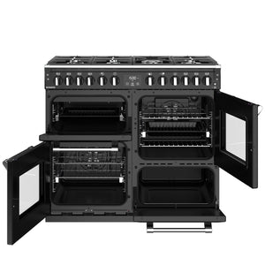 Stoves Richmond S1000DF MK22 Black 100cm Dual Fuel Range Cooker 444411413 - DB Domestic Appliances