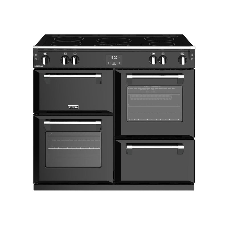 Stoves Richmond S1000Ei MK22 Black 100cm Induction Range Cooker 444411416 - DB Domestic Appliances