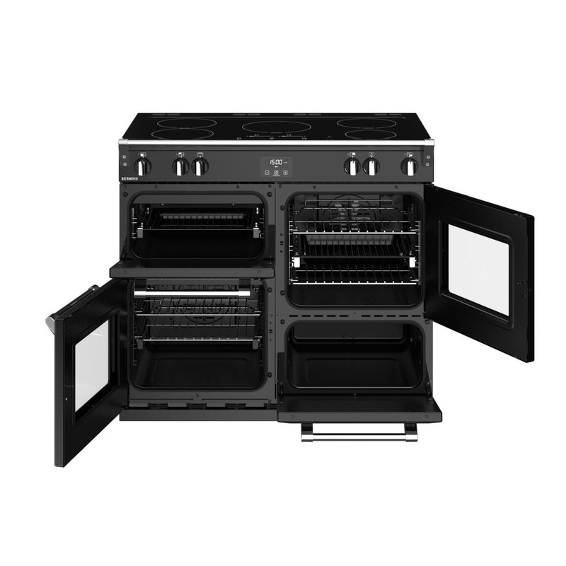 Stoves Richmond S1000Ei MK22 Black 100cm Induction Range Cooker 444411416 - DB Domestic Appliances