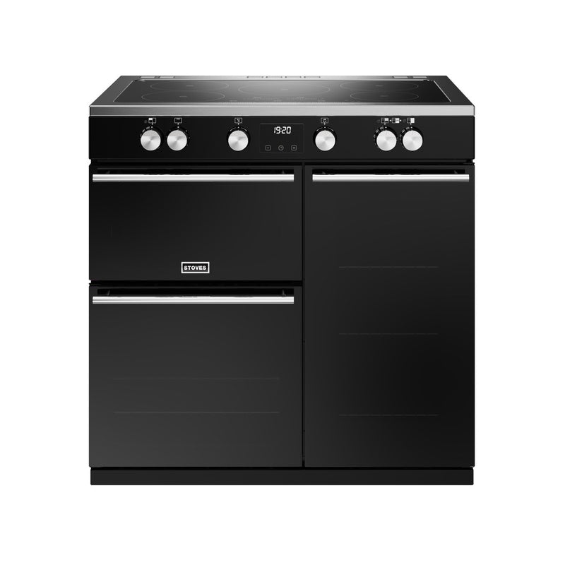 Stoves Precision Deluxe D900Ei TCH Black 90cm Induction Range Cooker 444411490 - DB Domestic Appliances