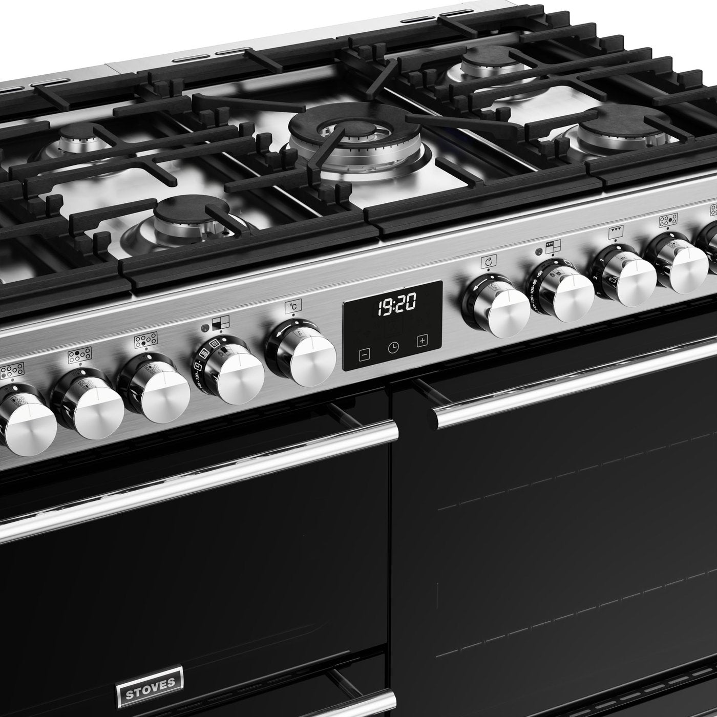 Stoves Precision Deluxe D100DF Stainless Steel 100cm Dual Fuel Range C