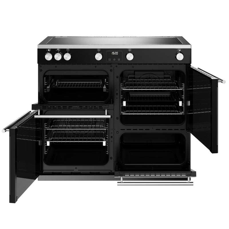 Stoves Precision Deluxe D100Ei ZLS Black 100cm Induction Range Cooker 444411500 - DB Domestic Appliances