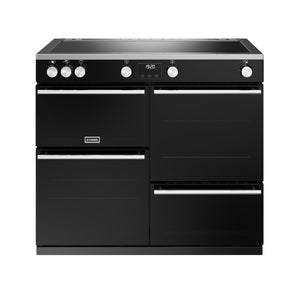 Stoves Precision Deluxe D100Ei ZLS Black 100cm Induction Range Cooker 444411500 - DB Domestic Appliances
