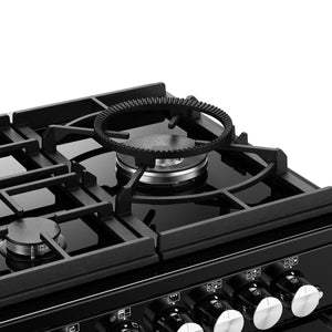 Stoves Precision Deluxe D1100DF GTG Black 110cm Dual Fuel Range Cooker 444411503 - DB Domestic Appliances