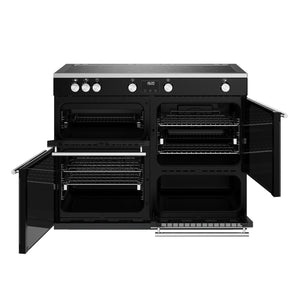 Stoves Precision Deluxe D1100Ei TCH Black 110cm Induction Range Cooker 444411507 - DB Domestic Appliances