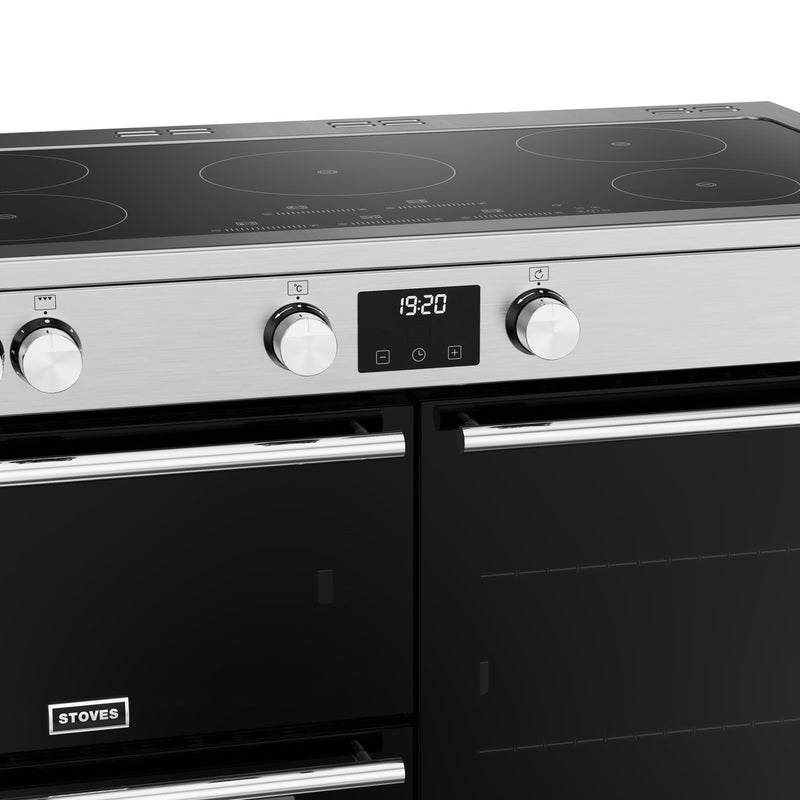 Stoves Precision Deluxe D1100Ei TCH Stainless Steel 110cm Induction Range Cooker 444411508
