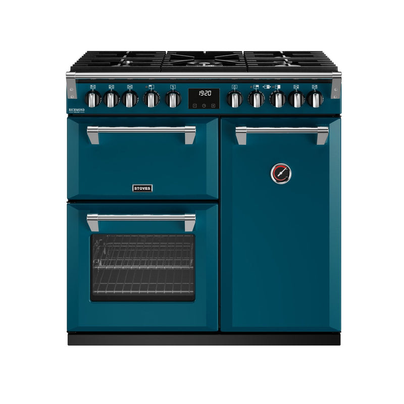 Stoves Richmond Deluxe S900DF Kingfisher Teal 90cm Dual Fuel Range Cooker 444411515