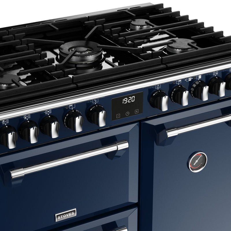 Stoves Richmond Deluxe S900DF Midnight Blue 90cm Dual Fuel Range Cooker 444411516