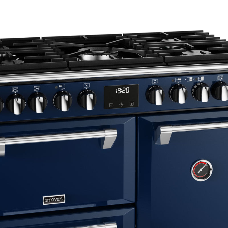 Stoves Richmond Deluxe S900DF Midnight Blue 90cm Dual Fuel Range Cooker 444411516