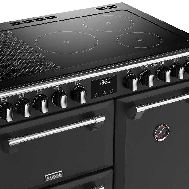 Stoves Richmond Deluxe D900Ei RTY Anthracite Grey 90cm Induction Range Cooker 444411520