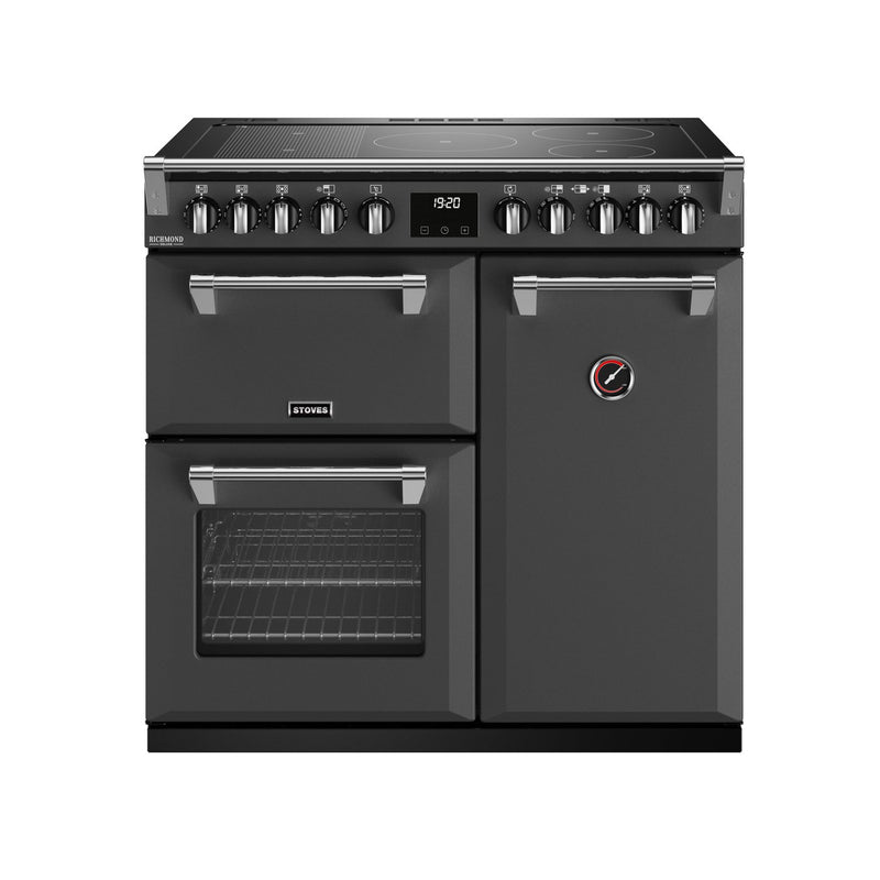 Stoves Richmond Deluxe D900Ei RTY Anthracite Grey 90cm Induction Range Cooker 444411520