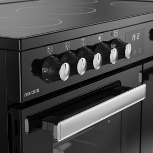 Belling RCA Cookcentre 90E 90cm Ceramic Range Cooker 444411791 Black