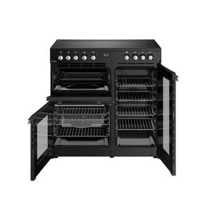 Belling RCA Cookcentre 90E 90cm Ceramic Range Cooker 444411791 Black