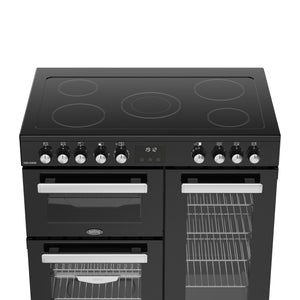 Belling RCA Cookcentre 90E 90cm Ceramic Range Cooker 444411791 Black
