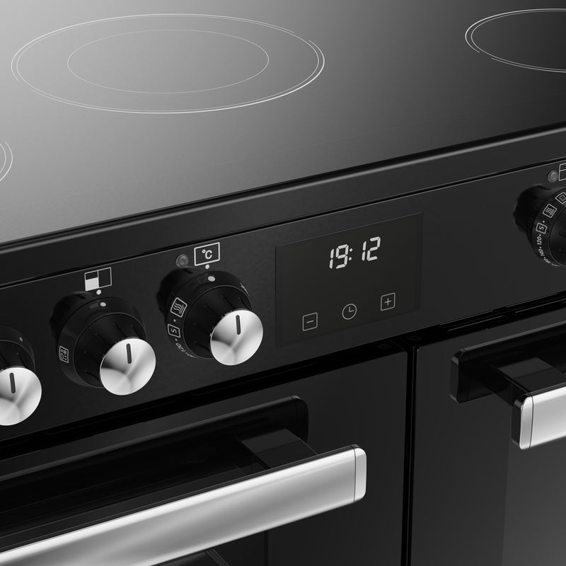 Belling RCA Cookcentre 90E 90cm Ceramic Range Cooker 444411791 Black