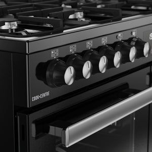 Belling RCA Cookcentre 100DF 100cm Dual Fuel Range Cooker 444411799 Black