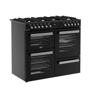 Belling RCA Cookcentre 100DF 100cm Dual Fuel Range Cooker 444411799 Black