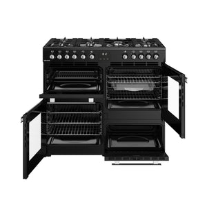 Belling RCA Cookcentre 100DF 100cm Dual Fuel Range Cooker 444411799 Black