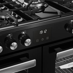 Belling RCA Cookcentre 100DF 100cm Dual Fuel Range Cooker 444411799 Black