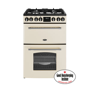 Belling Farmhouse 444411814 60DF Freestanding Dual Fuel Cooker Cream