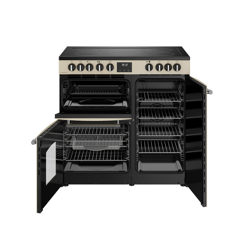 Belling RCA Farmhouse 90E 90cm Ceramic Range Cooker 444411818 Cream